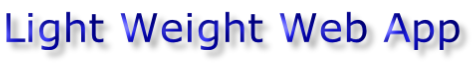 Light Weight Web App